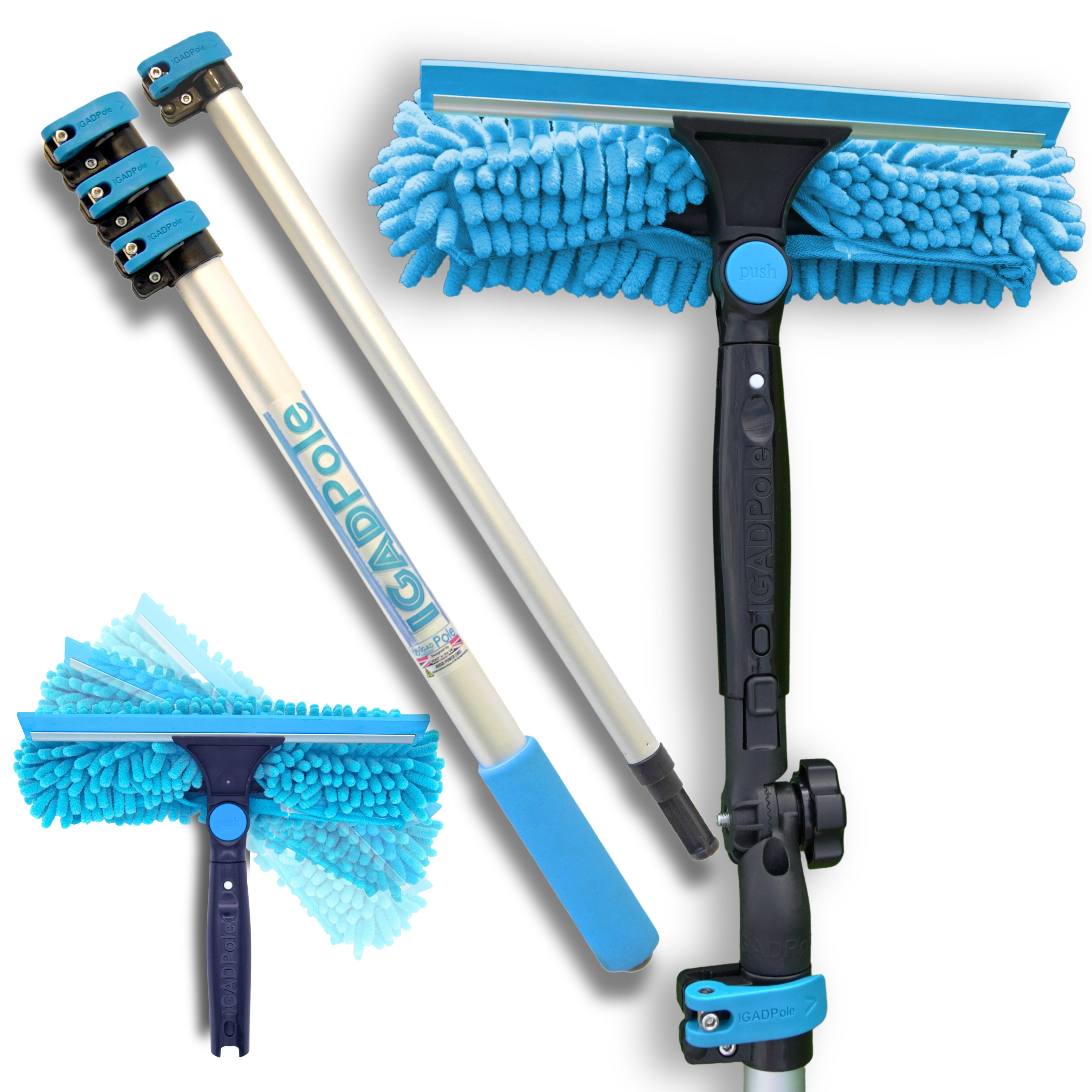 Window Cleaning Extension Poles and Squeegee Kits